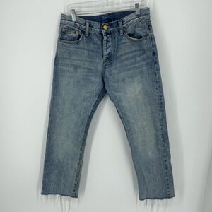 🍦HOST PICK🍦MNML cropped Denim Jeans, frayed hem size 30 distressed